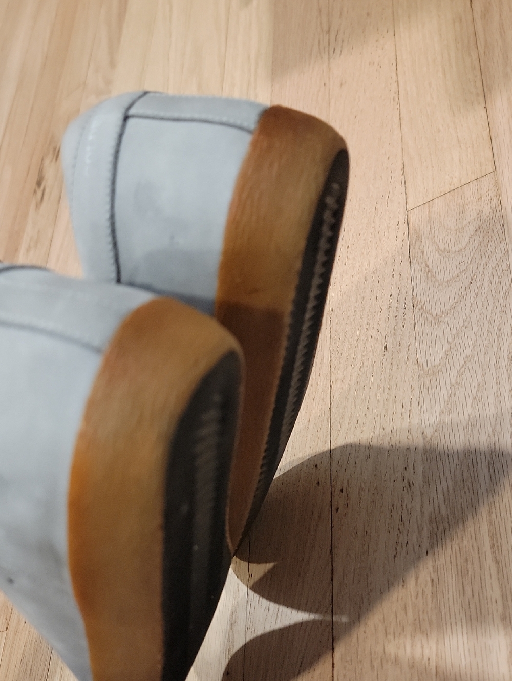 Matte Gray Golden Goose Superstar Sneakers - Picture 7 of 8